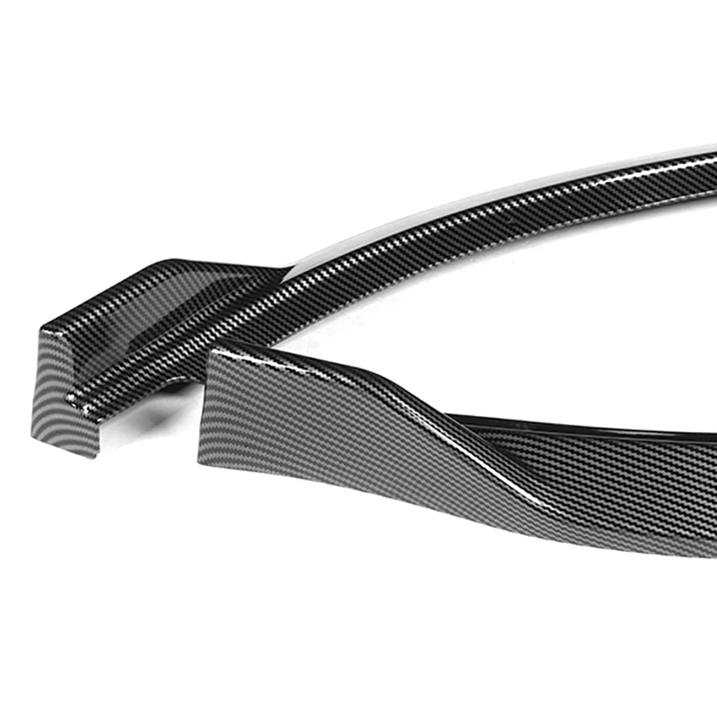 For 2011-2013 Kia Optima STP-Style Carbon Look Front Bumper Body Splitter Spoiler Lip 3PCS - Image 3