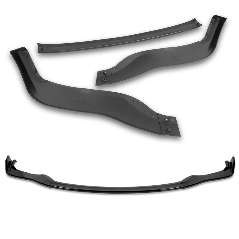 For 2011-2013 Lexus IS250 IS350 Painted Black Front Bumper Body Splitter Spoiler Lip 3PCS - Image 4