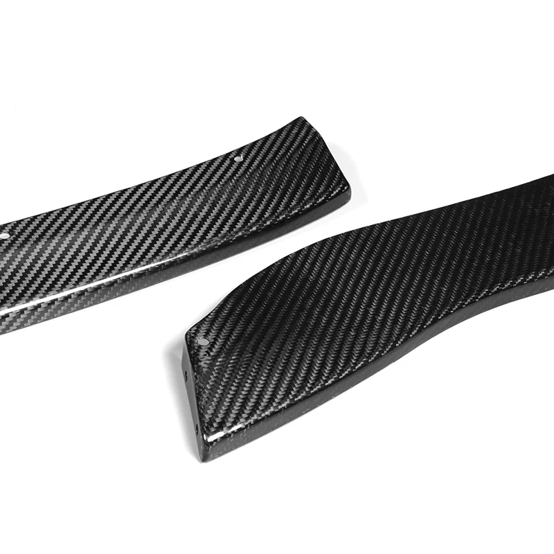 For 2011-2013 Lexus IS250 IS350 Real Carbon Fiber Front Bumper Body Splitter Spoiler Lip 3PCS - Image 3