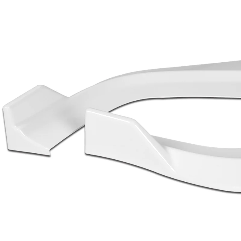 For 2011-2014 Dodge Charger SRT Painted White Front Bumper Body Splitter Spoiler Lip 3PCS - Image 3