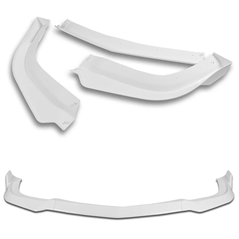 For 2011-2014 Dodge Charger SRT Painted White Front Bumper Body Splitter Spoiler Lip 3PCS - Image 4