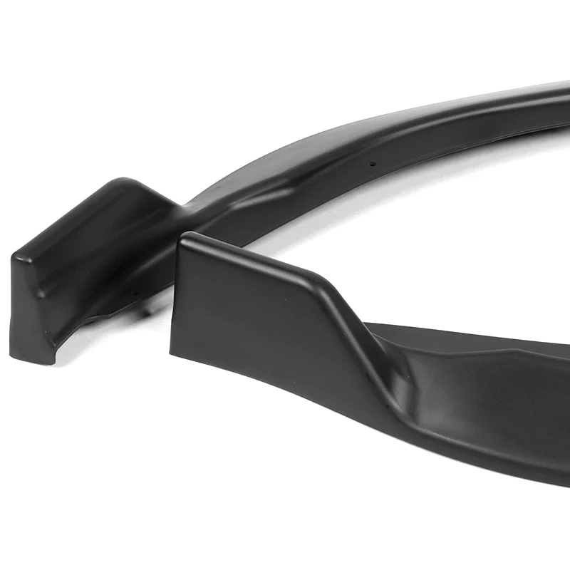 For 2014-2016 Toyota Corolla Base L/LE Model Matte Black Front Bumper Body Splitter Spoiler Lip 3PCS - Image 4
