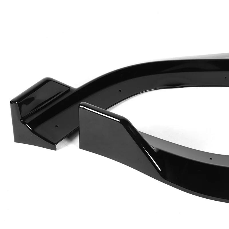 For 2011-2014 Dodge Charger SRT Painted Black Front Bumper Body Splitter Spoiler Lip 3PCS - Image 3