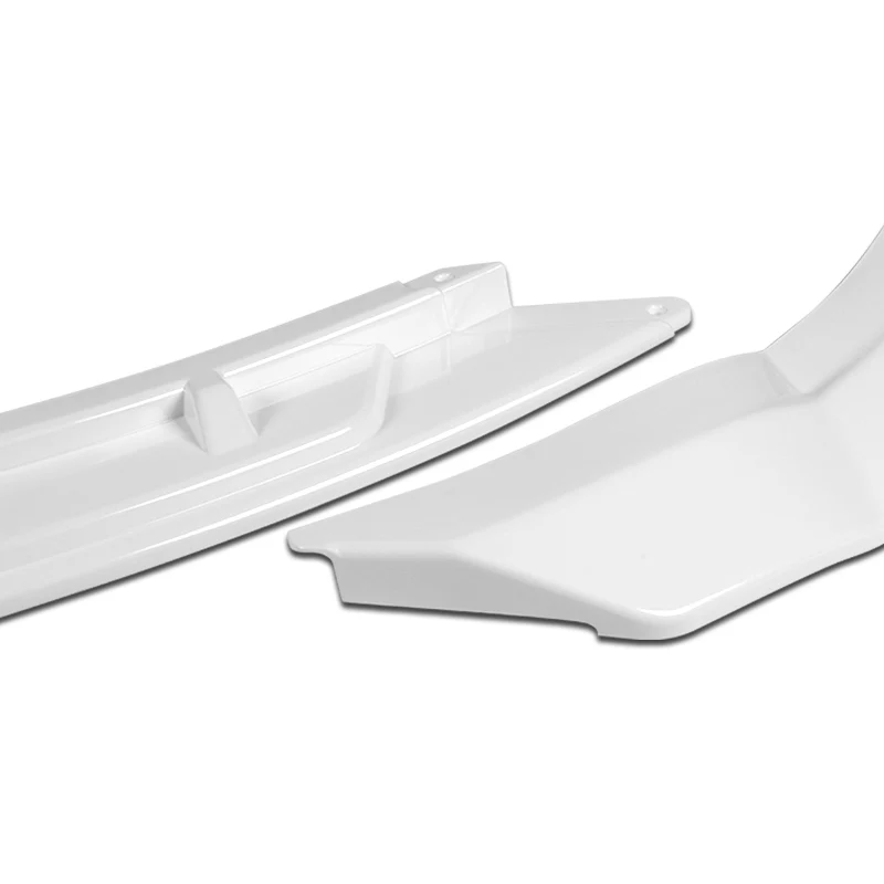 For 2011-2014 Hyundai Sonata STP-Style Painted White Sport Front Bumper Body Splitter Spoiler Lip 3PCS - Image 2
