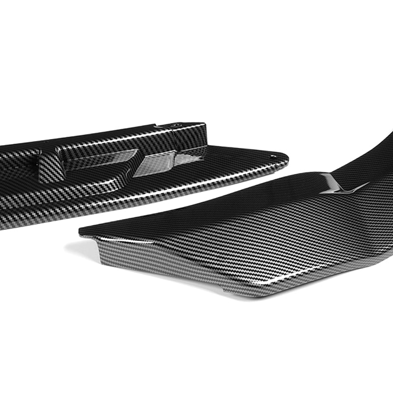For 2011-2014 Hyundai Sonata STP-Style Carbon Look Sport Front Bumper Body Splitter Spoiler Lip 3PCS - Image 2
