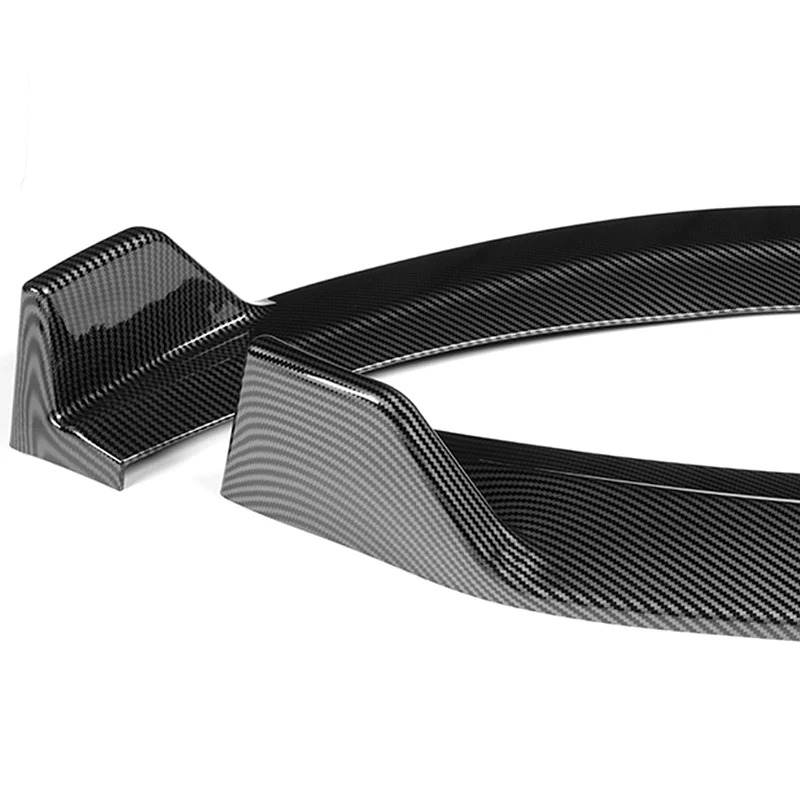 For 2011-2014 Hyundai Sonata STP-Style Carbon Look Sport Front Bumper Body Splitter Spoiler Lip 3PCS - Image 4