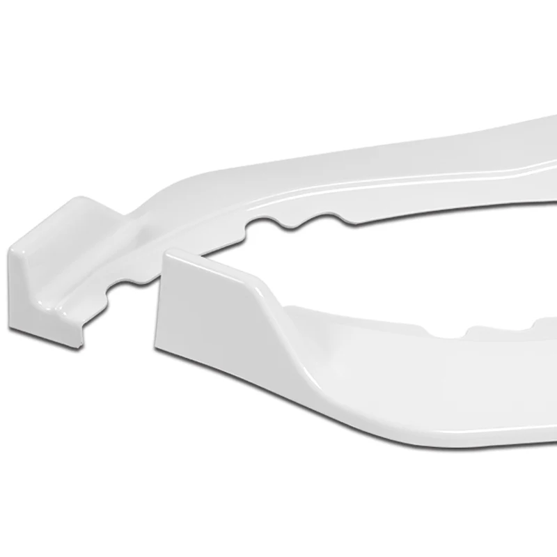 For 2011-2017 Honda Odyssey CK-Style Painted White Sport Front Bumper Body Splitter Spoiler Lip 3PCS - Image 3