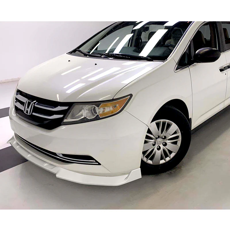 For 2011-2017 Honda Odyssey CK-Style Painted White Sport Front Bumper Body Splitter Spoiler Lip 3PCS - Image 5