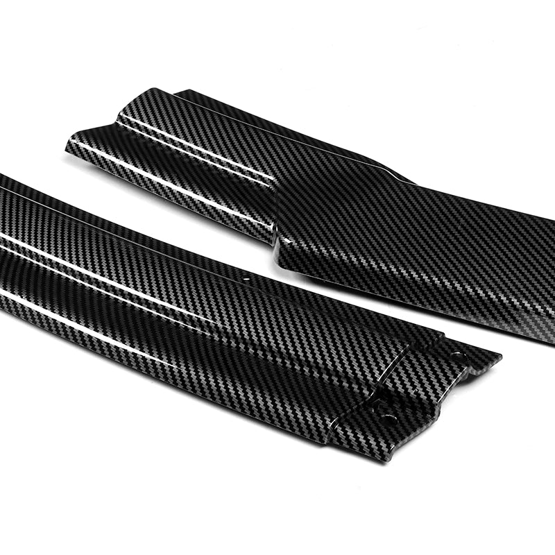 For 2011-2015 Toyota Sienna MP-Style Carbon Look Front Bumper Body Splitter Spoiler Lip 3PCS - Image 2