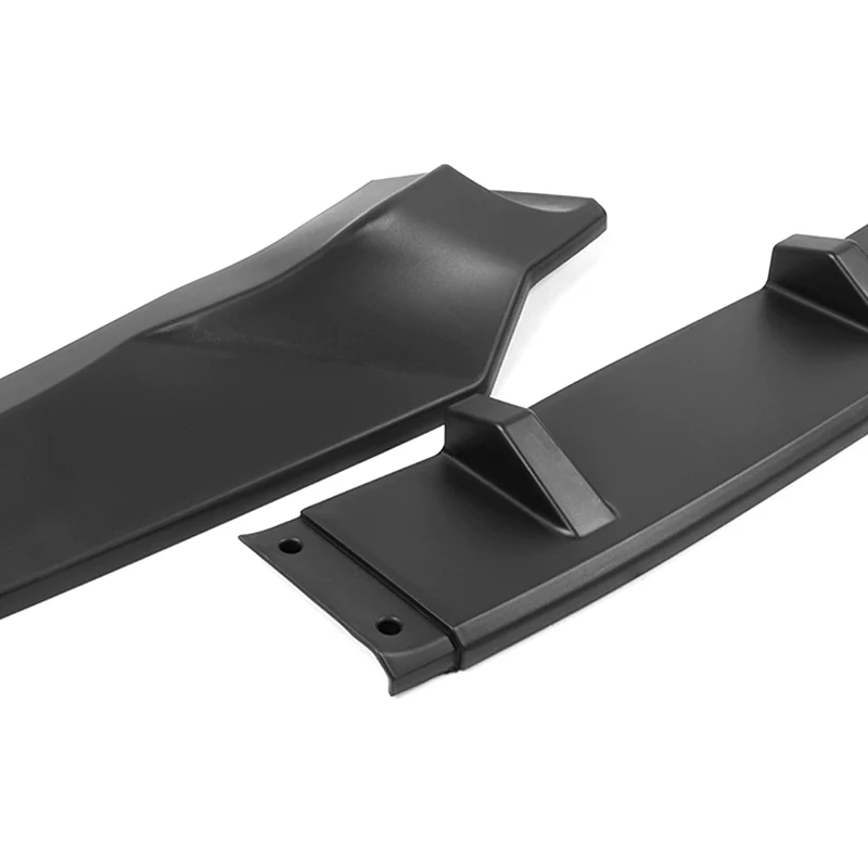 For 2018-2020 Honda Odyssey CK-Style Matte Black Sport Front Bumper Body Splitter Spoiler Lip 3PCS - Image 2