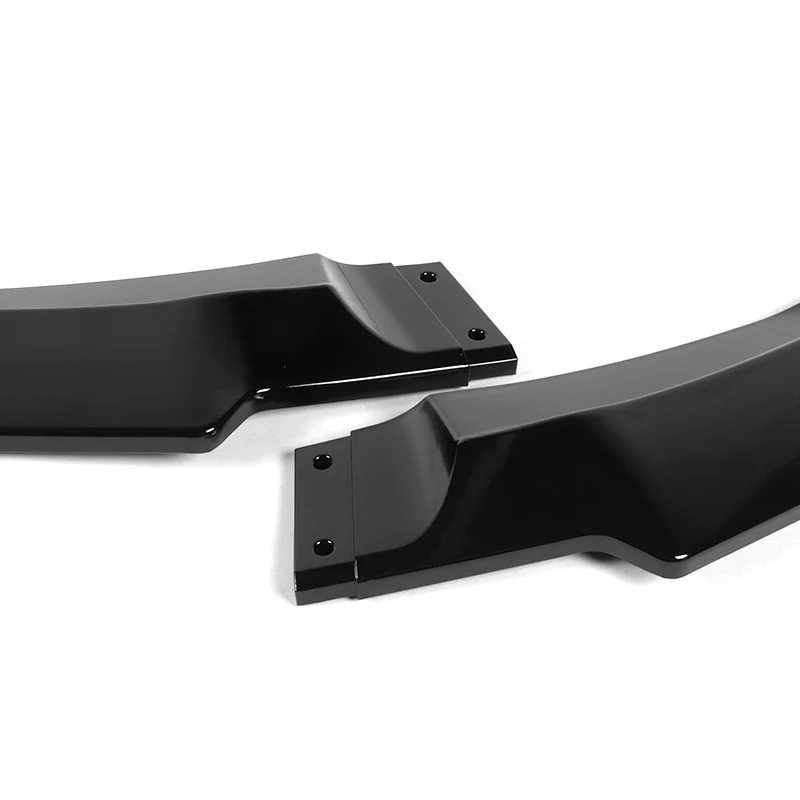 For 2011-2017 Honda Odyssey CK-Style Painted Black Sport Front Bumper Body Splitter Spoiler Lip 3PCS - Image 2