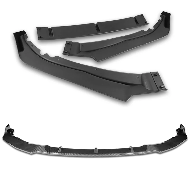 For 2011-2017 Honda Odyssey CK-Style Carbon Look Sport Front Bumper Body Splitter Spoiler Lip 3PCS - Image 4