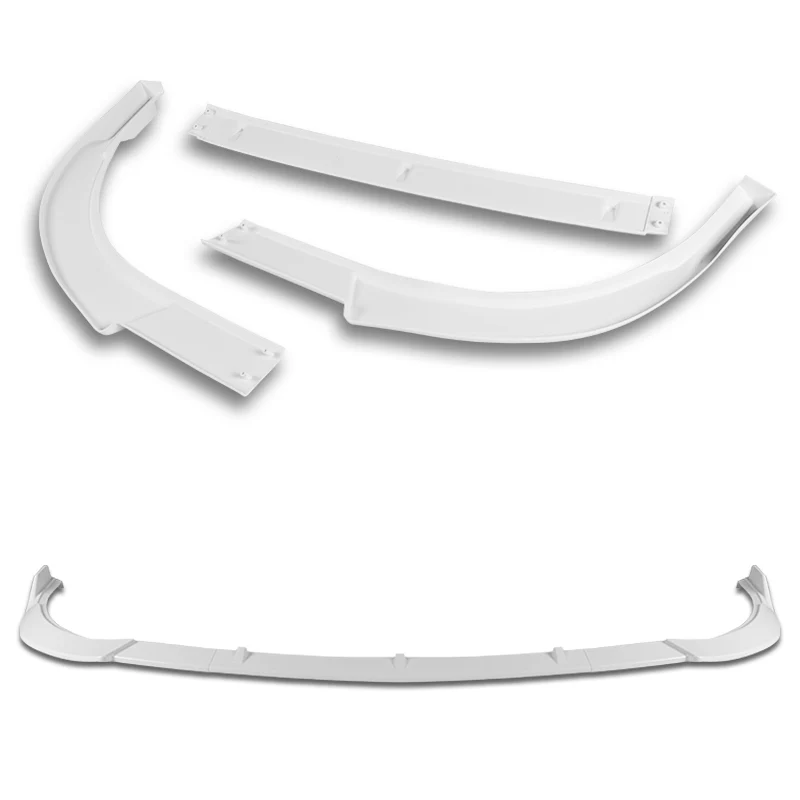 For 2011-2017 Toyota Sienna SE MP-Style Painted White Front Bumper Body Splitter Spoiler Lip 3PCS - Image 3
