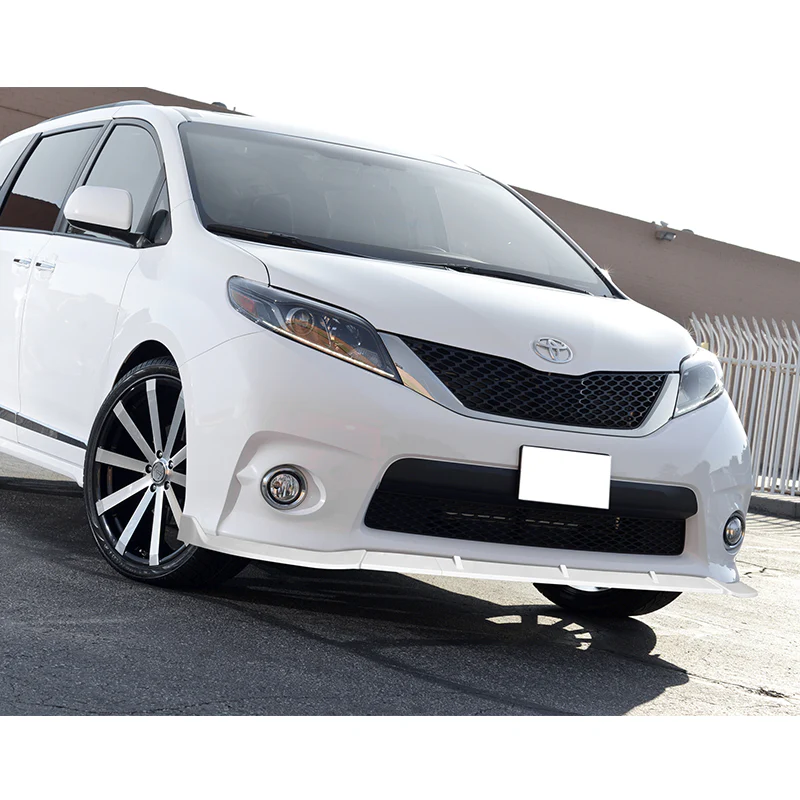 For 2011-2017 Toyota Sienna SE MP-Style Painted White Front Bumper Body Splitter Spoiler Lip 3PCS - Image 5
