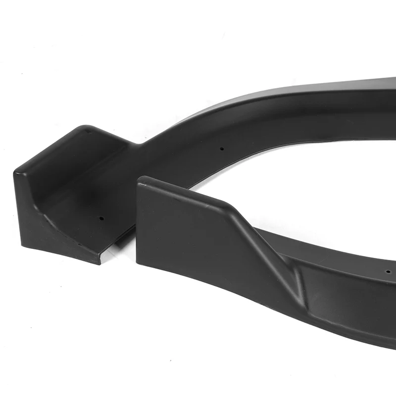 For 2011-2014 Dodge Charger SRT Matte Black Front Bumper Body Splitter Spoiler Lip 3PCS - Image 3