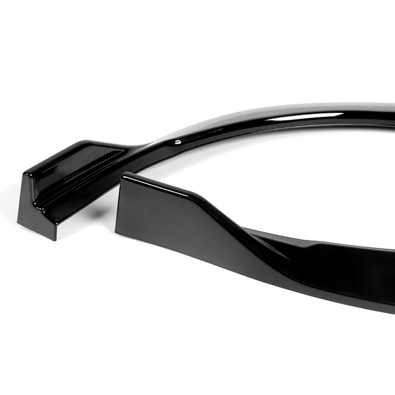 For 2011-2017 Toyota Sienna SE MP-Style Painted Black Front Bumper Body Splitter Spoiler Lip 3PCS - Image 3