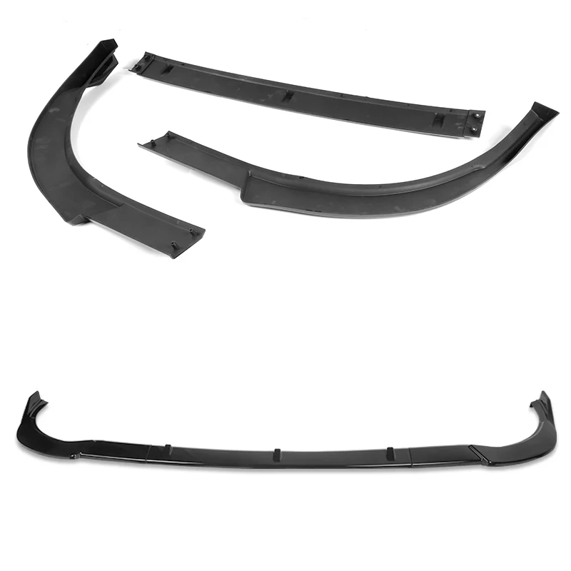 For 2011-2017 Toyota Sienna SE MP-Style Painted Black Front Bumper Body Splitter Spoiler Lip 3PCS - Image 4