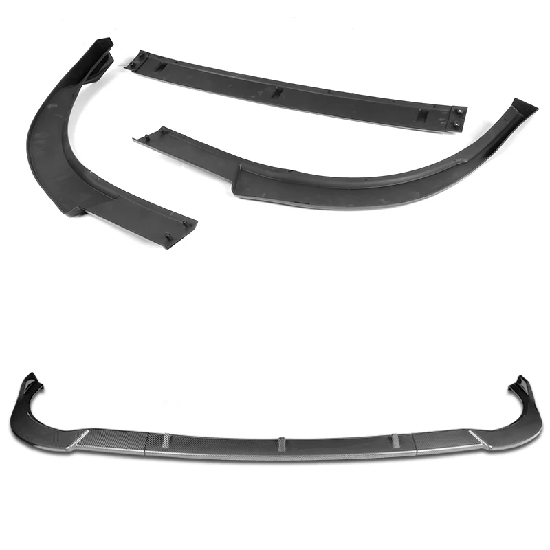 For 2011-2017 Toyota Sienna SE MP-Style Carbon Look Front Bumper Body Splitter Spoiler Lip 3PCS - Image 3
