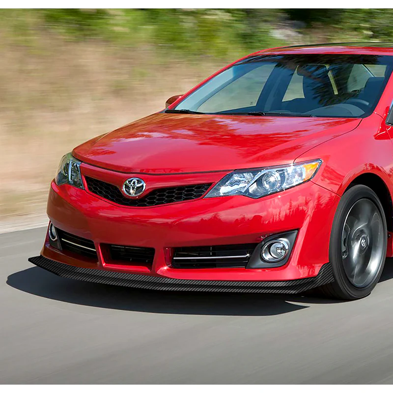 For 2012-2014 Toyota Camry SE Carbon Look Front Bumper Body Splitter Spoiler Lip 3PCS - Image 5