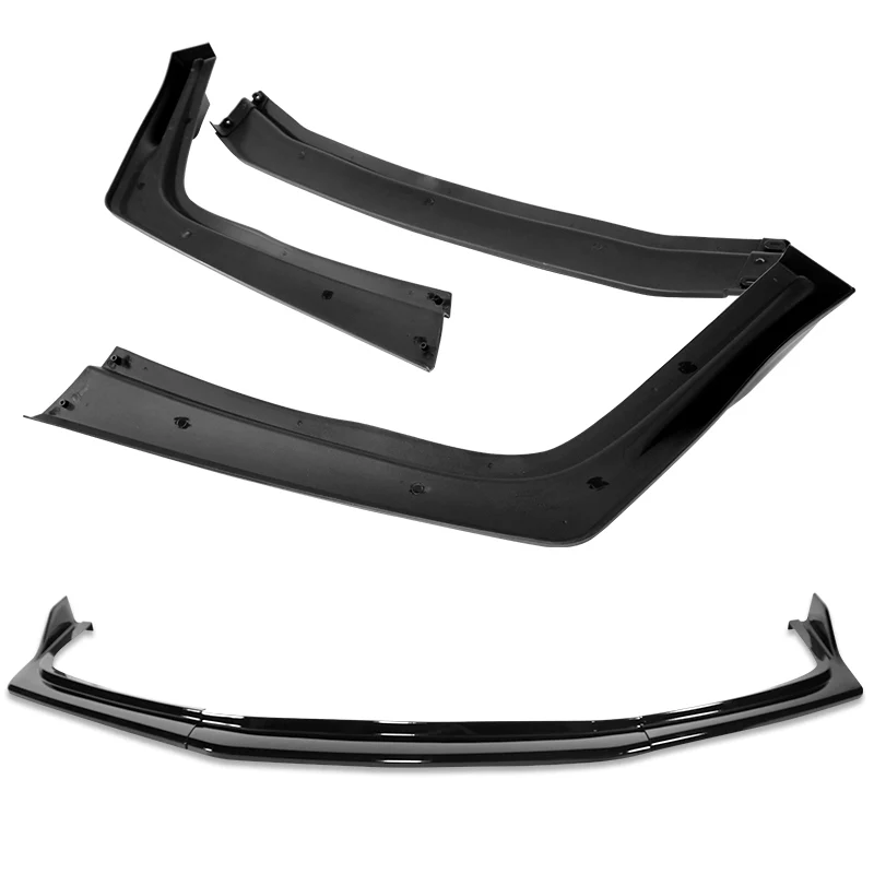 For 2012-2014 Toyota Camry SE Painted Black Front Bumper Body Splitter Spoiler Lip 3PCS - Image 4