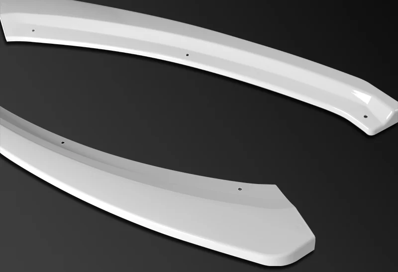 For 2012-2018 Ford Focus Painted White Front Bumper Body Splitter Spoiler Lip 3PCS - Image 2