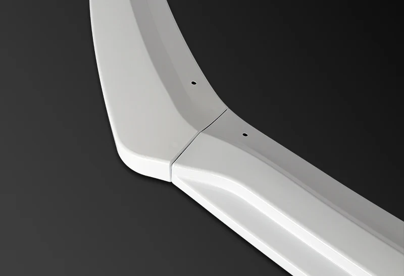 For 2012-2018 Ford Focus Painted White Front Bumper Body Splitter Spoiler Lip 3PCS - Image 3