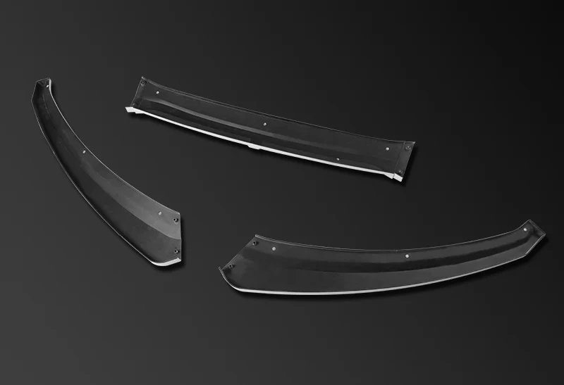 For 2012-2018 Ford Focus Painted White Front Bumper Body Splitter Spoiler Lip 3PCS - Image 5