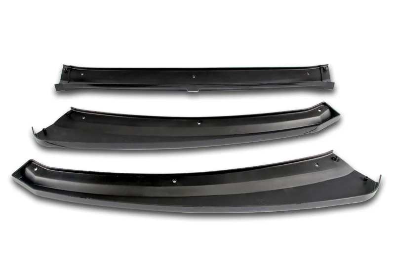 For 2012-2018 Ford Focus Carbon Look Front Bumper Body Splitter Spoiler Lip 3PCS - Image 2