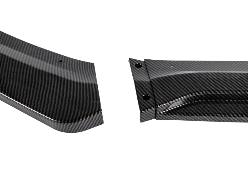 For 2012-2018 Ford Focus Carbon Look Front Bumper Body Splitter Spoiler Lip 3PCS - Image 4