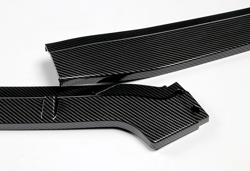For 2012 Honda Civic 4DR 9Th JDM CS-Style Carbon Look Front Bumper Body Splitter Spoiler Lip 3PCS - Image 2