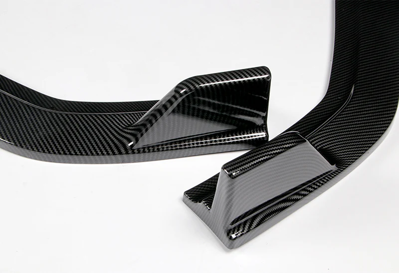 For 2012 Honda Civic 4DR 9Th JDM CS-Style Carbon Look Front Bumper Body Splitter Spoiler Lip 3PCS - Image 3