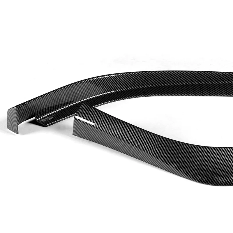 For 2013-2015 Honda Civic 4DR Carbon Look Aero-Style Front Bumper Body Splitter Spoiler Lip 3PCS - Image 3