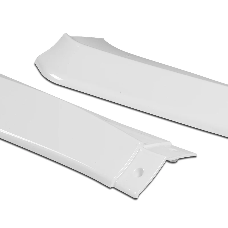 For 2013-2015 Honda Civic 4DR Painted White Aero-Style Front Bumper Body Splitter Spoiler Lip 3PCS - Image 2