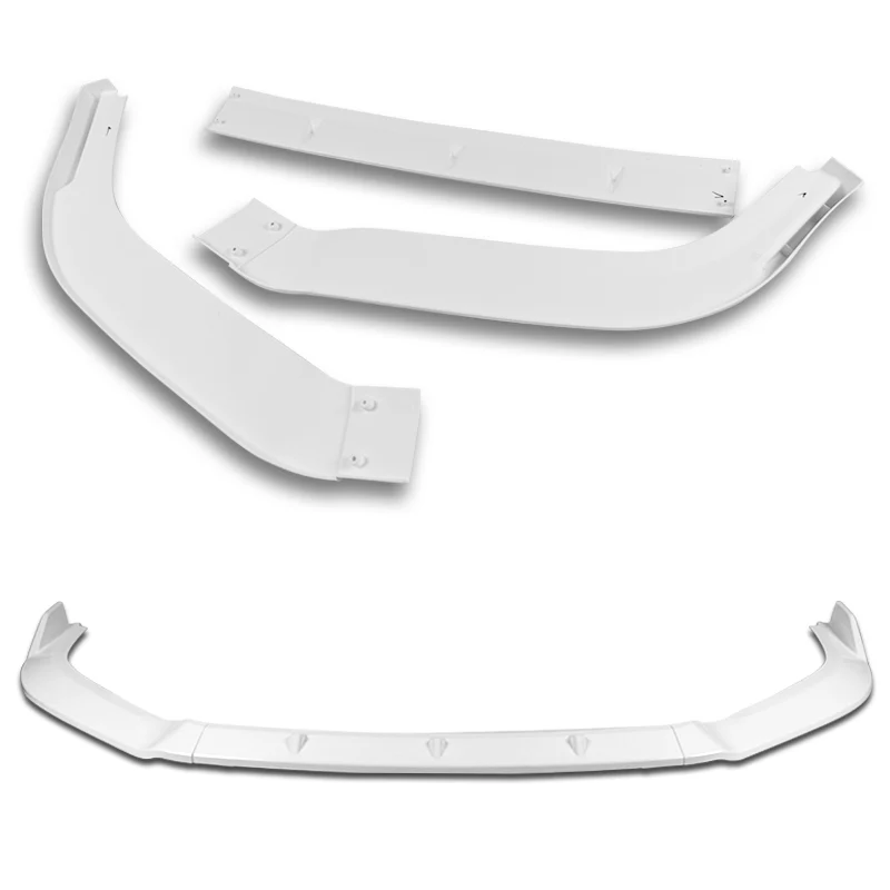 For 2013-2015 Nissan Altima Sedan Painted White Front Bumper Body Splitter Spoiler Lip 3PCS - Image 3