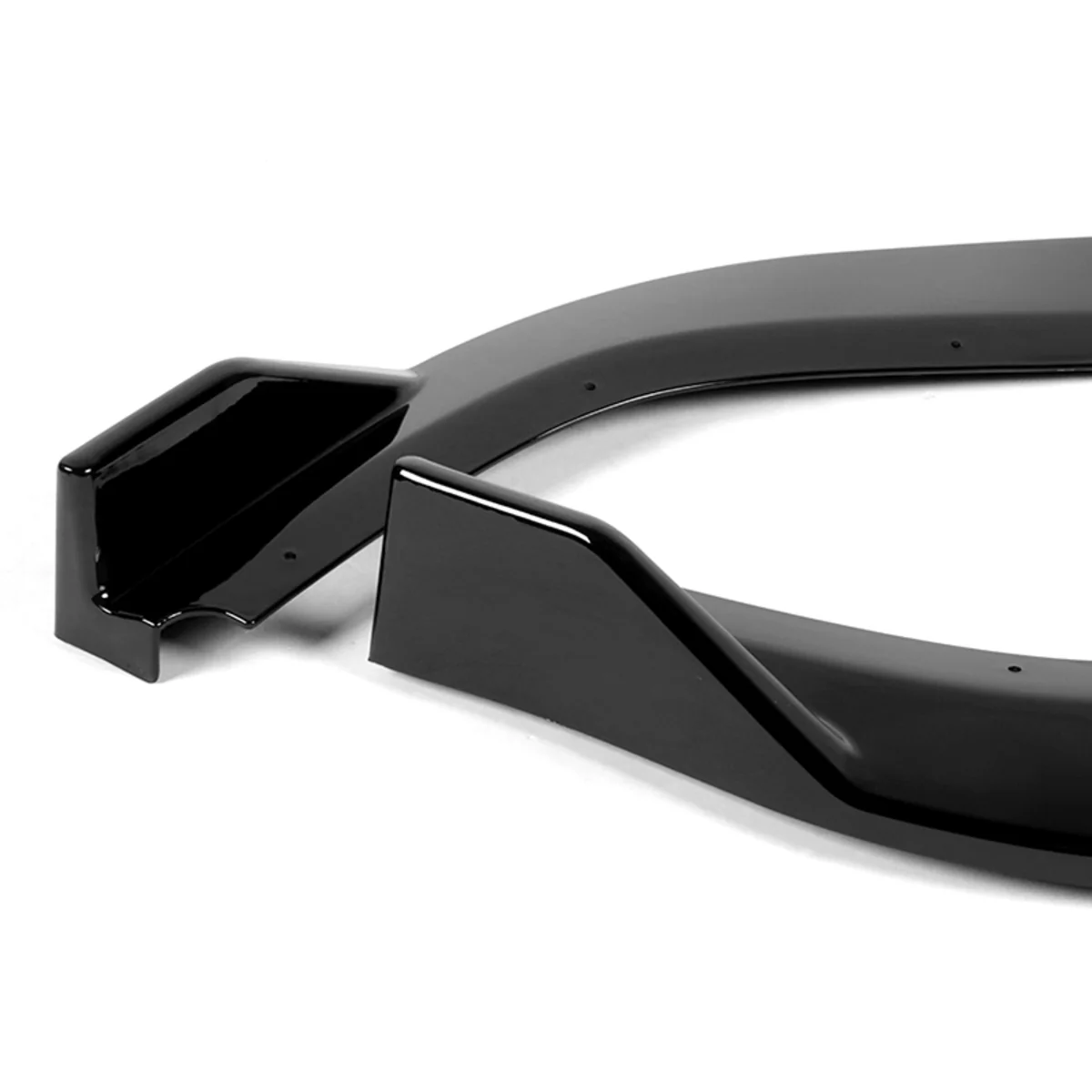 For 2013-2015 Nissan Altima Sedan Painted Black Front Bumper Body Splitter Spoiler Lip 3PCS - Image 4