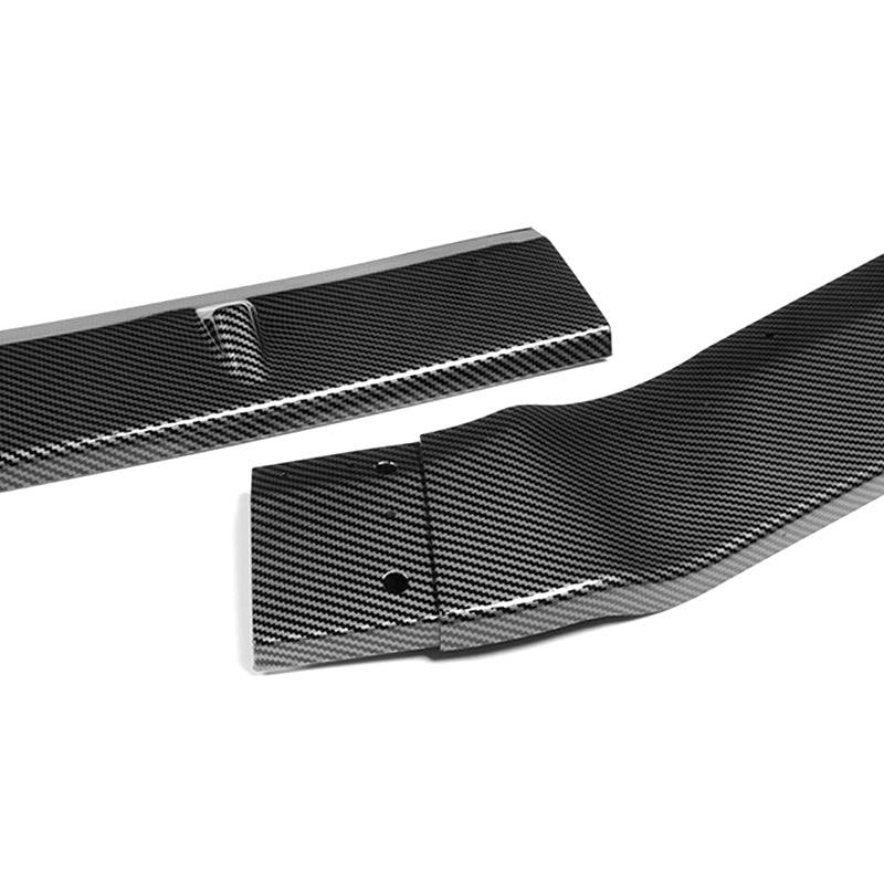 For 2013-2015 Nissan Altima Sedan Carbon Look Front Bumper Body Splitter Spoiler Lip 3PCS - Image 2
