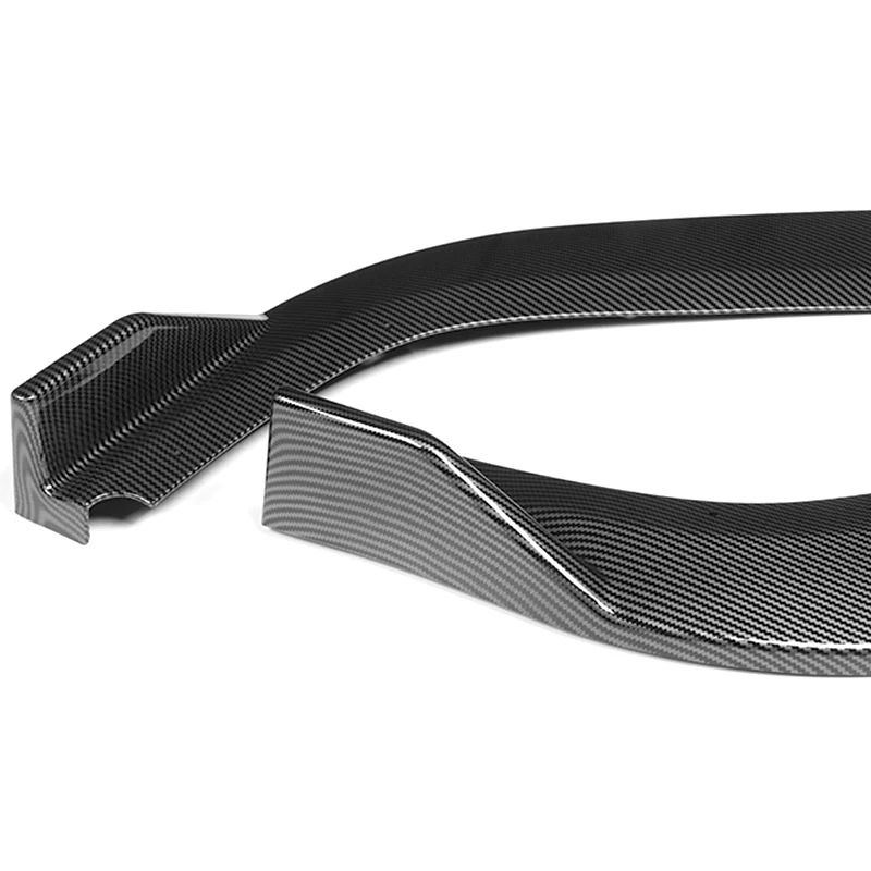 For 2013-2015 Nissan Altima Sedan Carbon Look Front Bumper Body Splitter Spoiler Lip 3PCS - Image 4