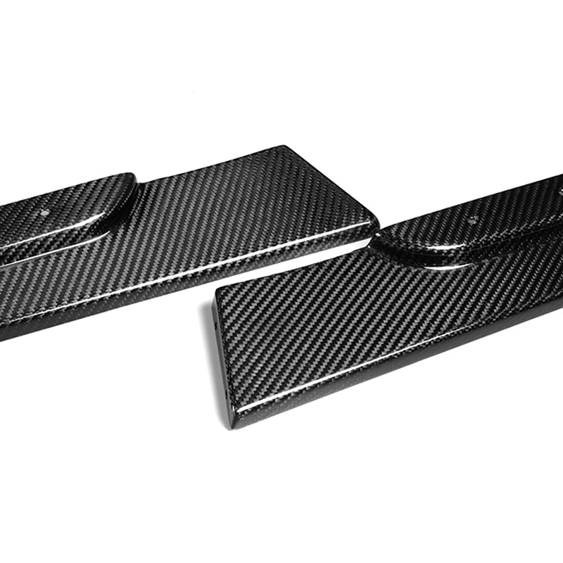 For 2008-2013 Infiniti G37 Coupe Real Carbon Fiber Front Bumper Body Splitter Spoiler Lip 3PCS - Image 3