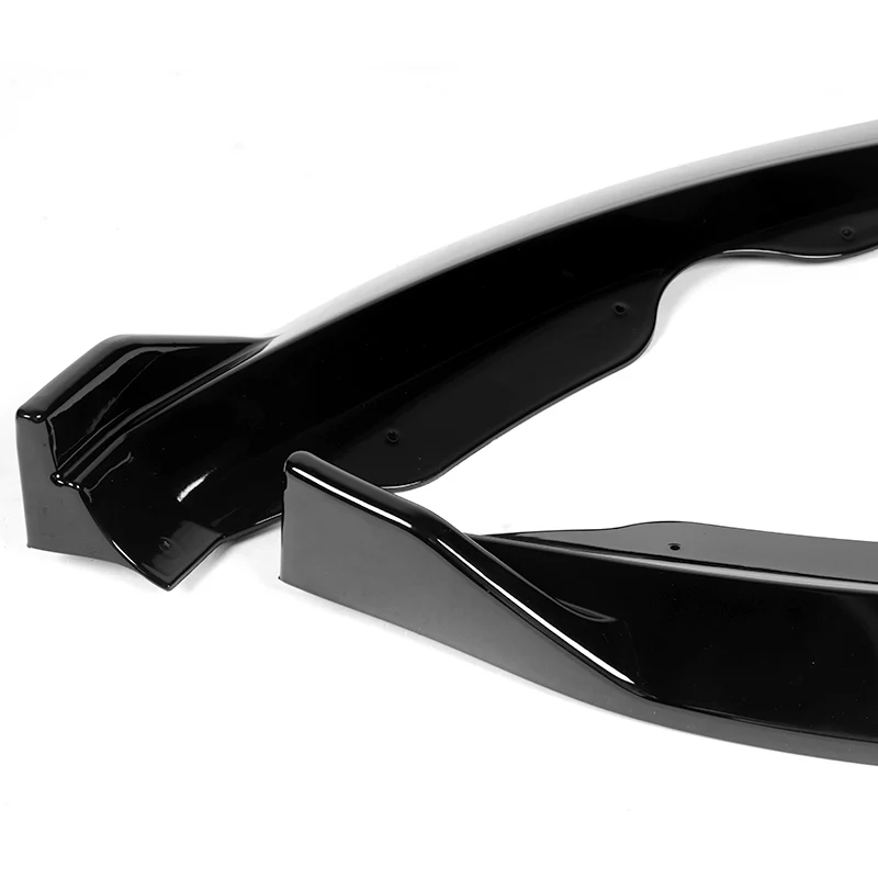 For 2013-2016 Ford Fusion Mondeo Painted Black Front Bumper Body Splitter Spoiler Lip 3PCS - Image 4