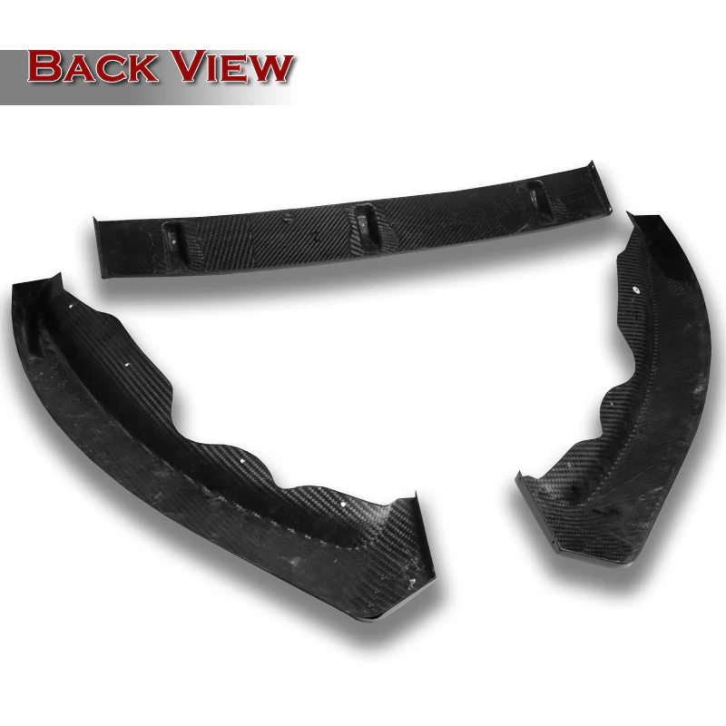 For 2013-2016 Ford Fusion Mondeo Carbon Fiber Front Bumper Body Splitter Spoiler Lip 3PCS - Image 4