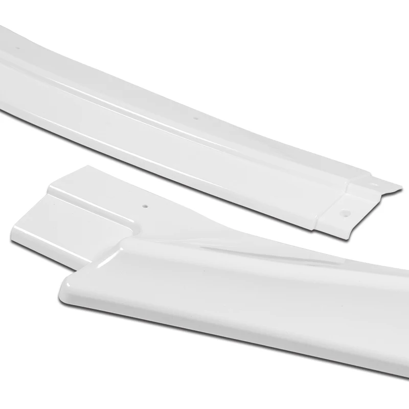 For 2013-2016 Hyundai Genesis Coupe Painted White KS-Style Front Bumper Body Splitter Spoiler Lip 3PCS - Image 2