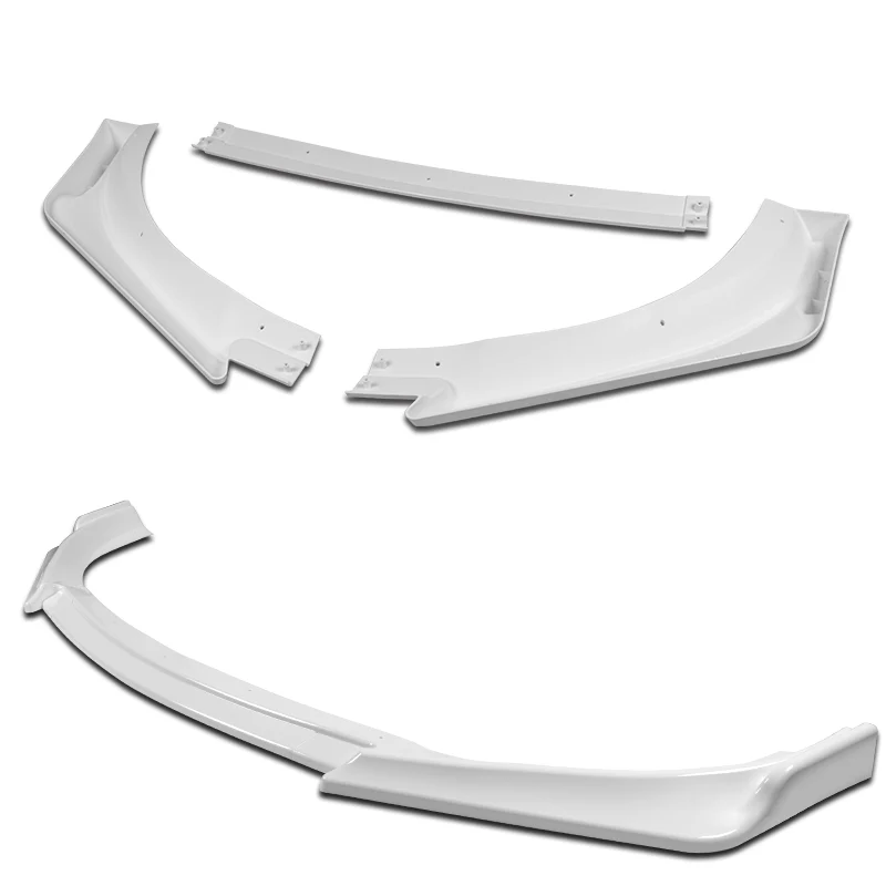 For 2013-2016 Hyundai Genesis Coupe Painted White KS-Style Front Bumper Body Splitter Spoiler Lip 3PCS - Image 4