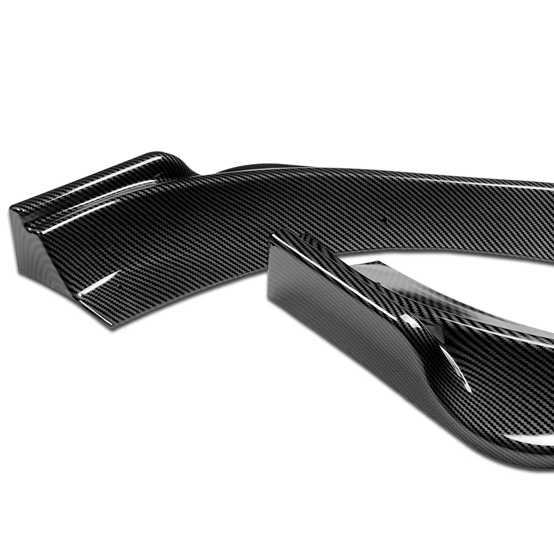 For 2013-2016 Hyundai Genesis Coupe Carbon Look KS-Style Front Bumper Body Splitter Spoiler Lip 3PCS - Image 2