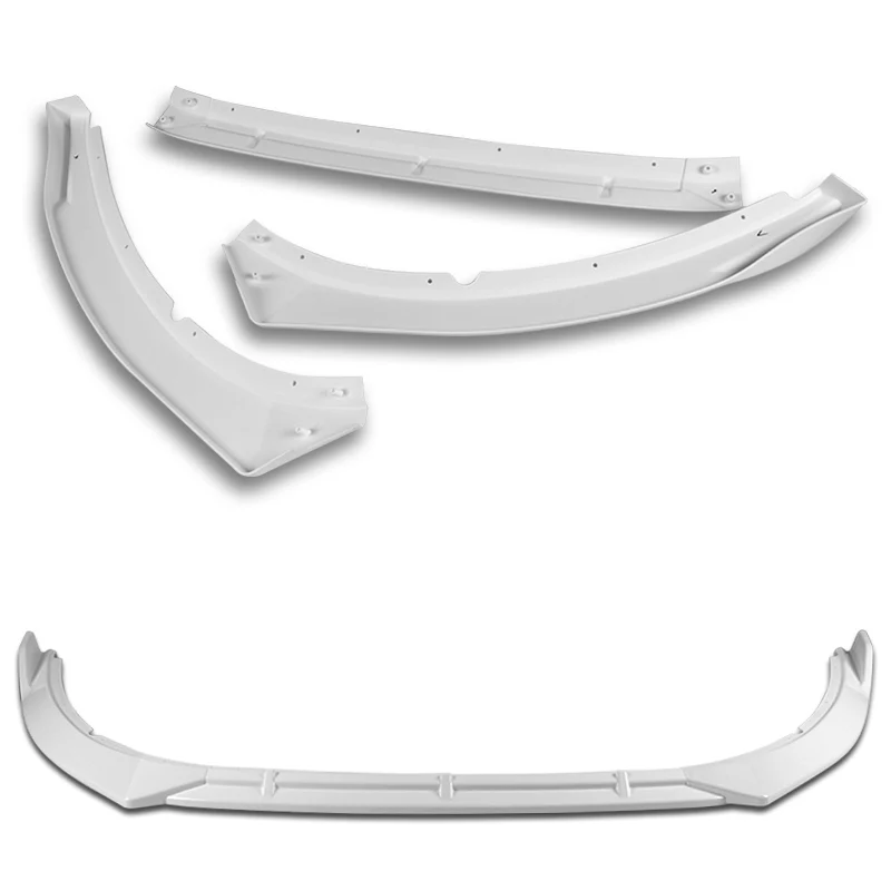 For 2014-2015 Kia Optima STP-Style Painted White Front Bumper Body Splitter Spoiler Lip 3PCS - Image 3
