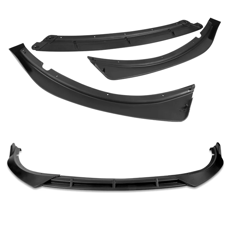 For 2016-2018 Kia Optima LX EX STP-Style Matte Black Front Bumper Body Splitter Spoiler Lip 3PCS - Image 4