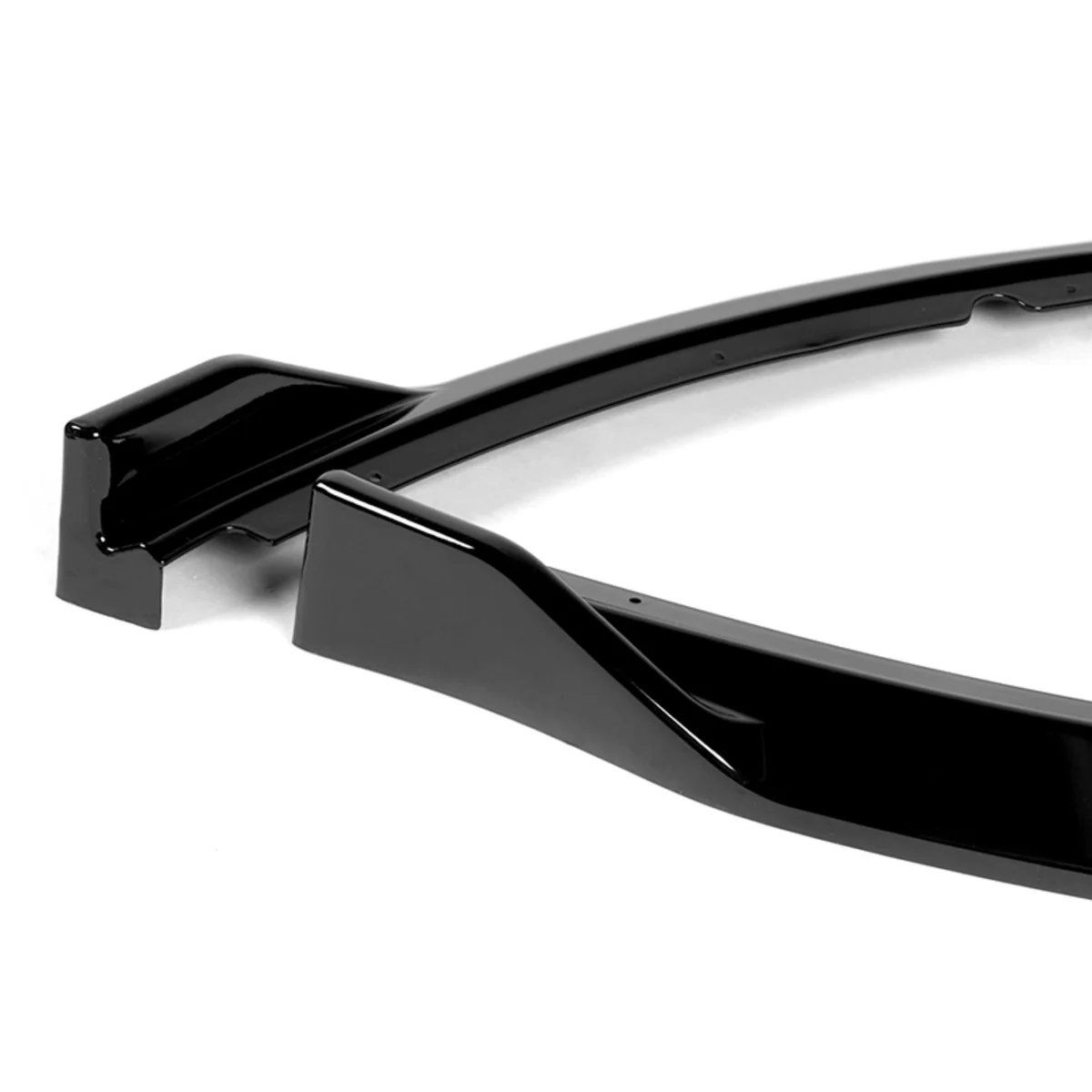 For 2014-2015 Kia Optima STP-Style Painted Black Front Bumper Body Splitter Spoiler Lip 3PCS - Image 4