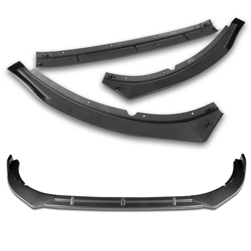 For 2014-2015 Kia Optima STP-Style Carbon Look Front Bumper Body Splitter Spoiler Lip 3PCS - Image 3