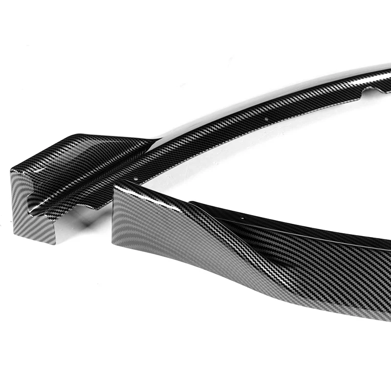 For 2014-2015 Kia Optima STP-Style Carbon Look Front Bumper Body Splitter Spoiler Lip 3PCS - Image 4