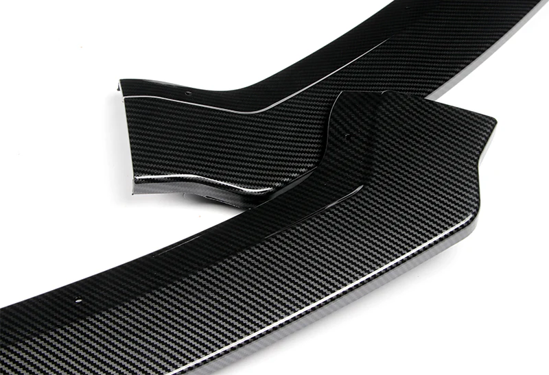 For 2019-2022 Nissan Altima Sedan Carbon Look Front Bumper Body Splitter Spoiler Lip 3PCS - Image 2