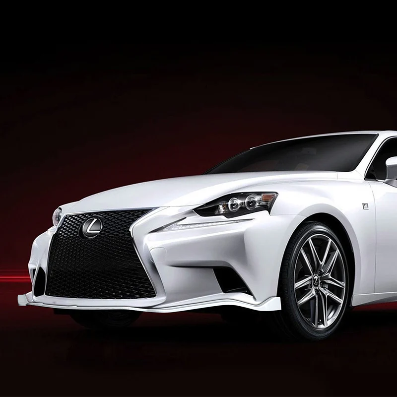For 2014-2016 Lexus IS250 IS350 F-Sport JDM Painted White Front Bumper Body Splitter Spoiler Lip 3PCS - Image 5